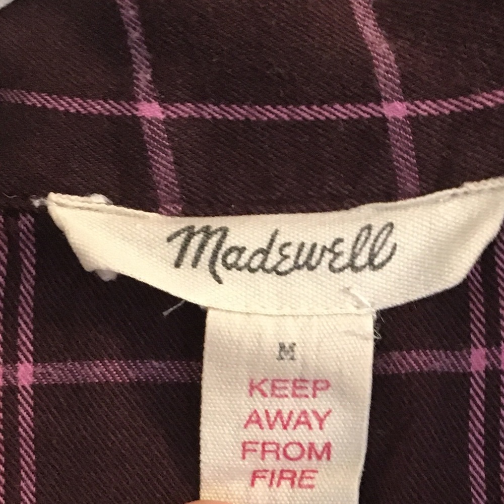 *LAST CHANCE* Women's Pajama Set Plaid Flannel Chocolate Raisin Size M - Picture 4 of 9